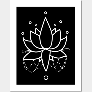 Lotus flower Posters and Art